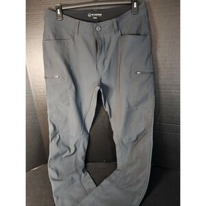 BC Clothing Expedition Mens 34x34 Lined Hiking Cargo Pants Gray Fleece Softshell